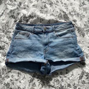 American eagle high rise shortie Jean shorts